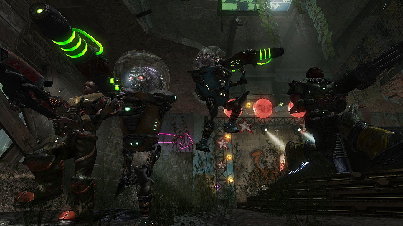 Alien Arena: Warriors of Mars innovative weaponry