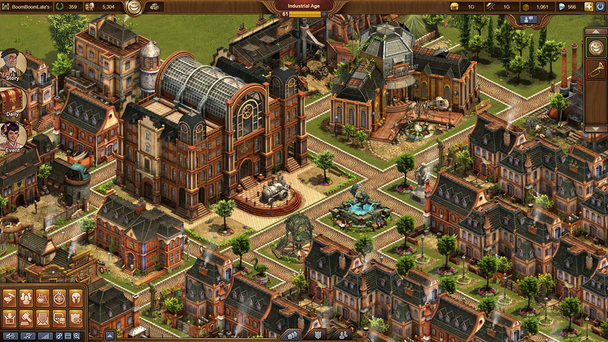 Forge of Empires artful city layouts